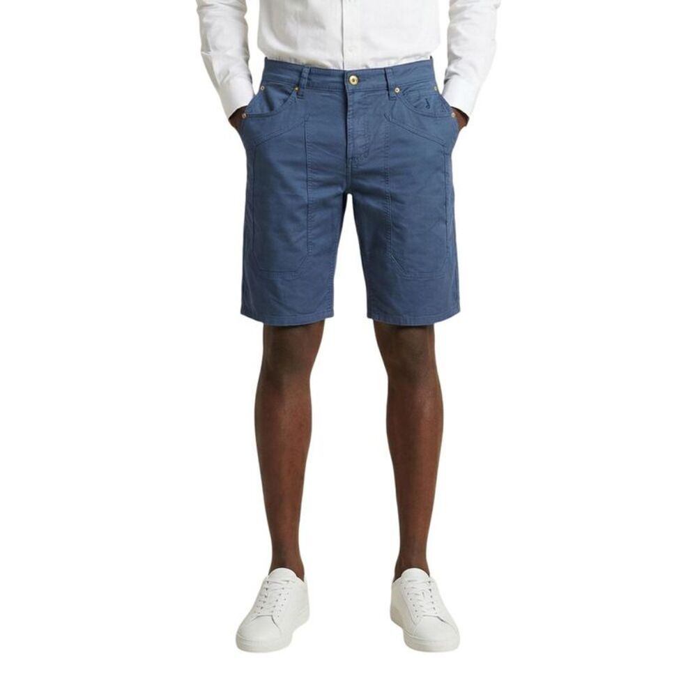 Jeckerson Blue Cotton Bermuda Men's Shorts
